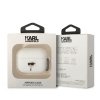 Karl Lagerfeld KLAPRUNIKH AirPods Procover biały/white Silicone Karl Head 3D